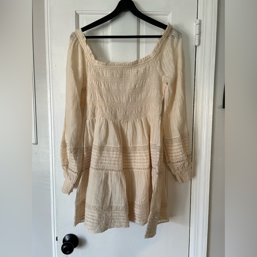 American Eagle cream color dress NWT